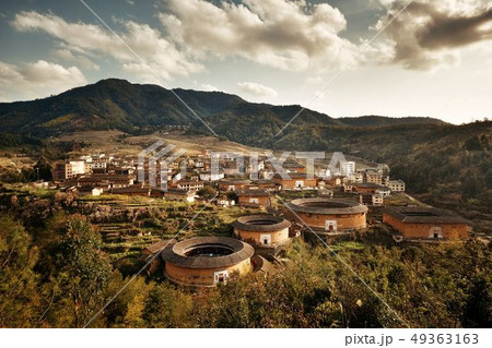 Fujian Tulou building Fujian Tulou building 49363163