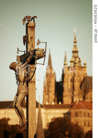 Charles Bridge Jesus statue Charles Bridge Jesus statue 49363620