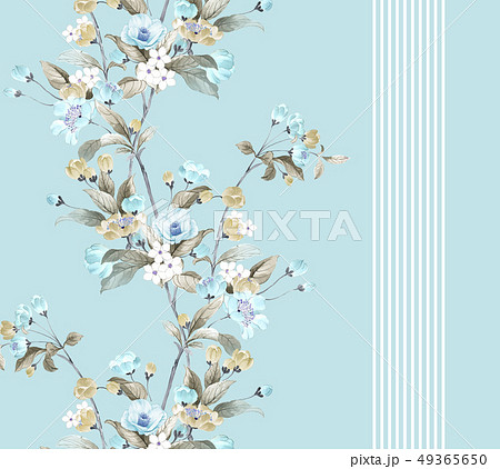 透明水彩 水彩画 花 49365650