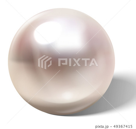 Beautiful realistic pearl. 49367415