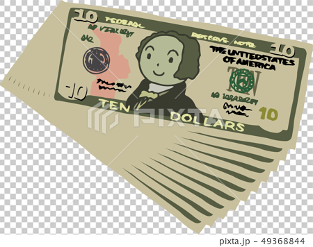 ten dollar bill clipart