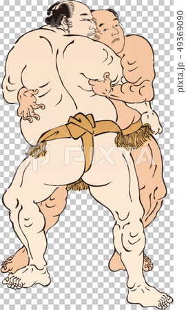 浮世絵　相撲取り　その9 49369090