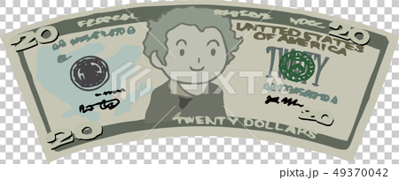 twenty dollar bill clipart