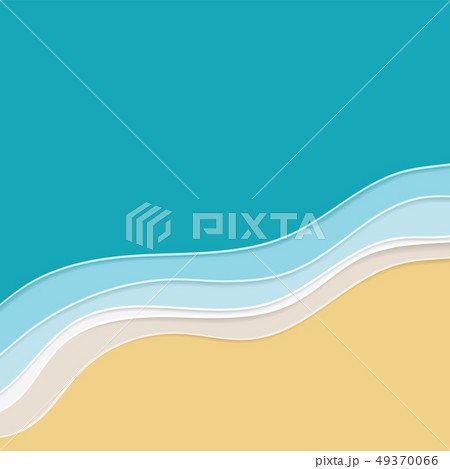Sean or ocean water background. Papercut cartoon Sean or ocean water background. Papercut cartoon 49370066