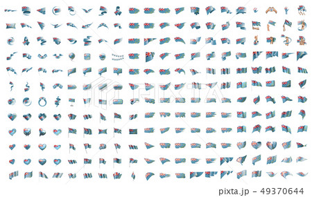 Very Big Collection Of Vector Flags Of The Tuvaluのイラスト素材