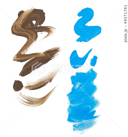 paint strokes at white background 49371761