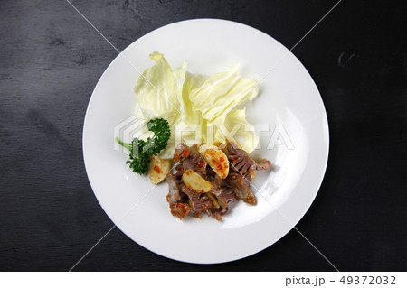 砂肝のにんにく炒め 49372032