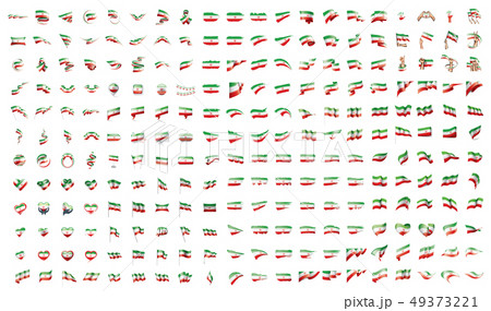 very big collection of vector flags of the Iran 49373221