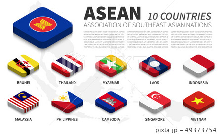 ASEAN flag and membership 49373754
