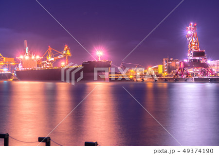 瀬戸内の工場夜景(兵庫県加古川市別府町港町)作品コメント欄に撮影位置 瀬戸内の工場夜景(兵庫県加古川市別府町港町)作品コメント欄に撮影位置 49374190