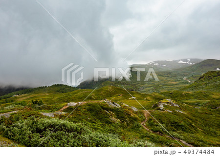 North Norway cloudy mountain 49374484