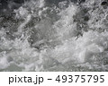 水しぶき 泡　川や海 49375795