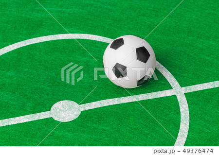 Toy football field and ball 49376474