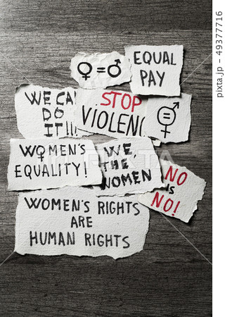 womens rights and gender equality concepts 49377716