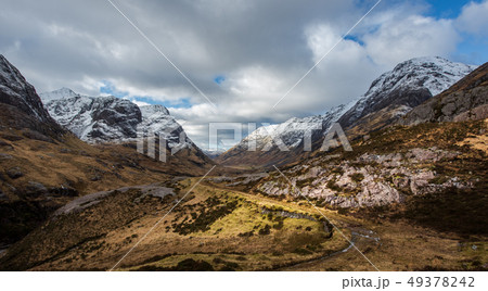 The Old military road in Glencoe 49378242