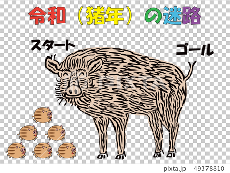 令和の迷路とイノシシ 令和の迷路とイノシシ 49378810