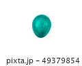 Colorful handmade easter egg isolated on a white 49379854