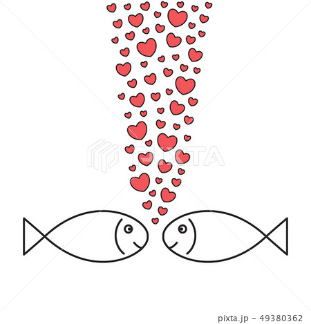 Two fishes in love 49380362
