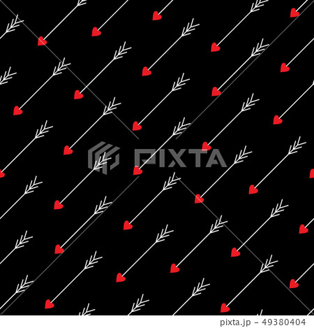 Love arrows seamless pattern 49380404