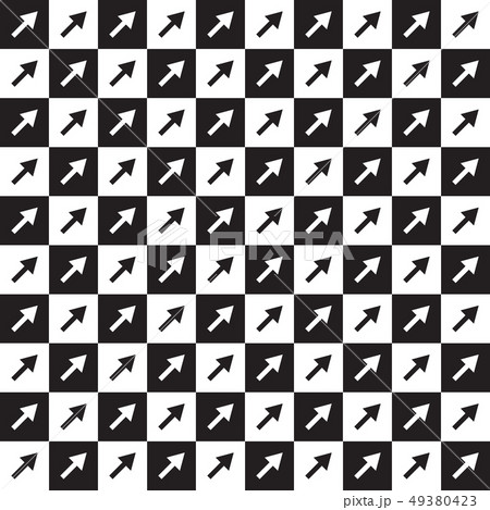 Checkered pattern with arrows 49380423