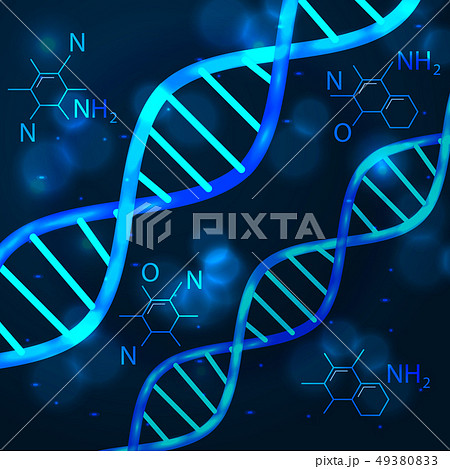 Vector Abstract Technology Science Concept Dna のイラスト素材