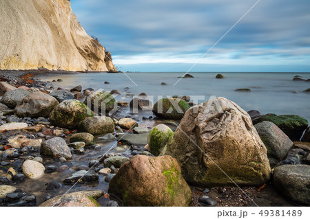 Baltic Sea coast on the island Moen in Denmark Baltic Sea coast on the island Moen in Denmark 49381489