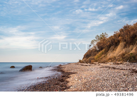 Stones on shore of the Baltic Sea in Elmenhorst, 49381496
