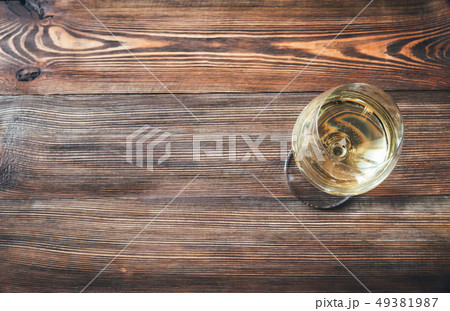 Glass of white wine Glass of white wine 49381987