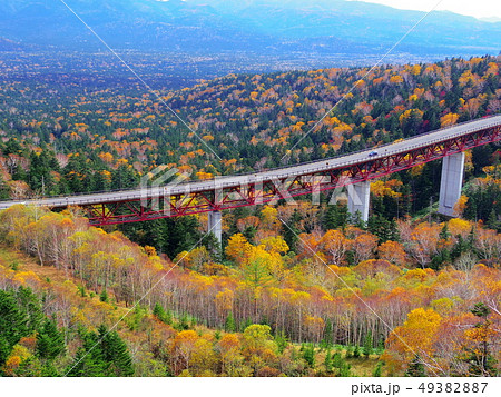 北海道三国峠より望む紅葉 49382887
