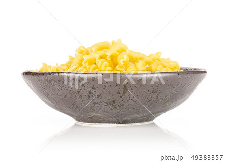 Raw italian torti pasta isolated on white 49383357