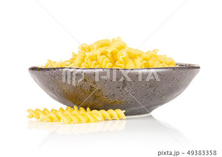 Raw italian torti pasta isolated on white 49383358
