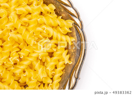 Raw italian torti pasta isolated on white 49383362