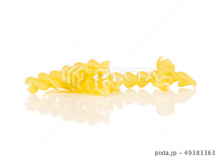 Raw italian torti pasta isolated on white Raw italian torti pasta isolated on white 49383363