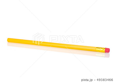 Yellow simple pencil isolated on white Yellow simple pencil isolated on white 49383466