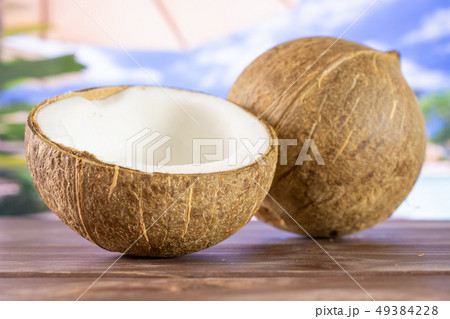 Fresh bio coconut on vocation Fresh bio coconut on vocation 49384228