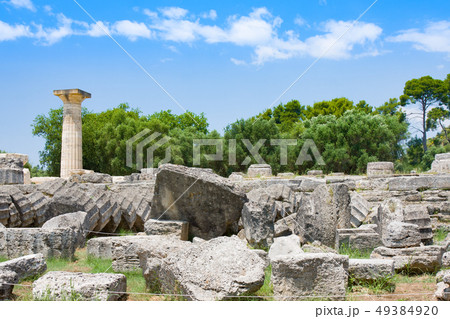 Building remains at Olimpia archaeological park 49384920