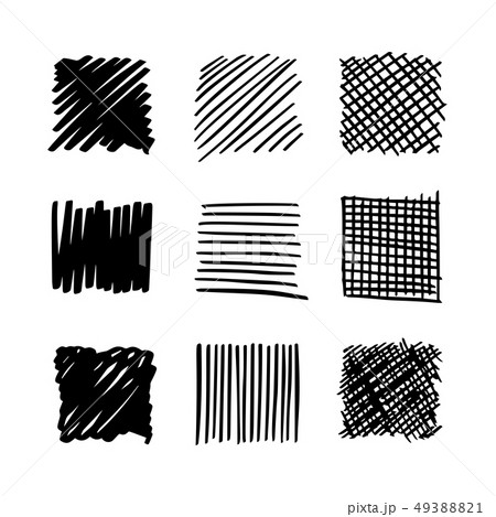 Square hand drawn set Square hand drawn set 49388821