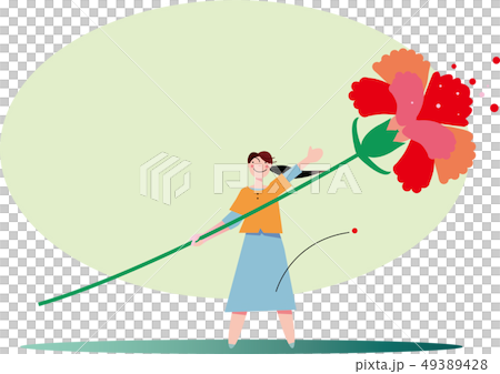  康乃馨在母親節 49389428