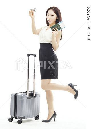 旅行 ビジネスウーマン ビジネス 49389794