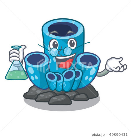 Professor blue sponge coral in character aquarium 49390431