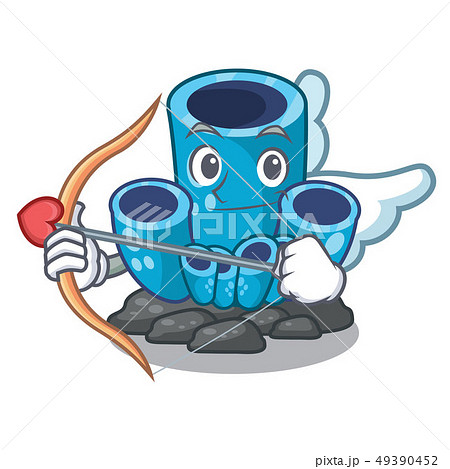 Cupid blue sponge coral the shape cartoon 49390452
