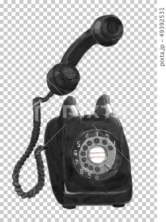 黑手機水彩 49392531