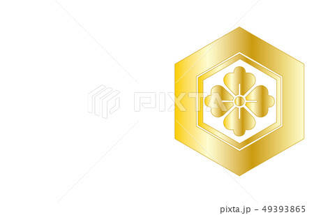 武将家紋金グラデーション直江景綱 49393865