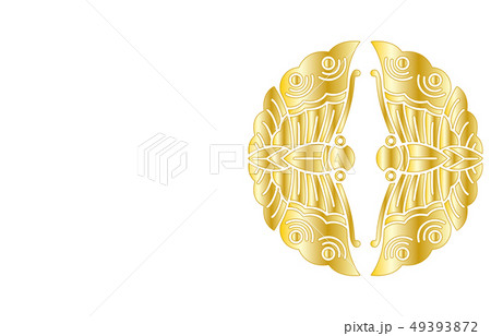 武将家紋金グラデーション大谷吉継 49393872