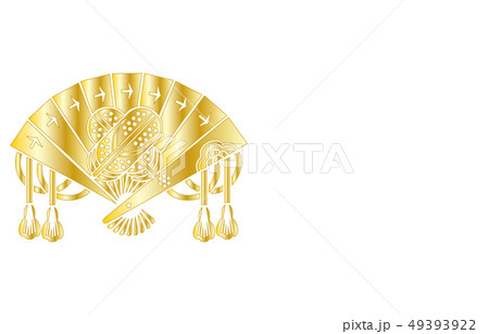 武将家紋金グラデーション秋田実季のイラスト素材