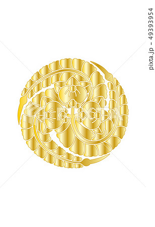 武将家紋金グラデーション黒田孝高 武将家紋金グラデーション黒田孝高 49393954