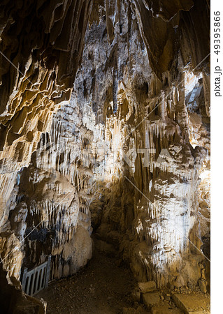 Picture of illuminated Grotte des Demoiselles in France Picture of illuminated Grotte des Demoiselles in France 49395866