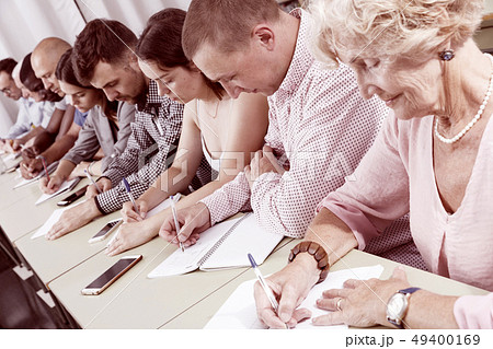 Group listening and writing during course Group listening and writing during course 49400169
