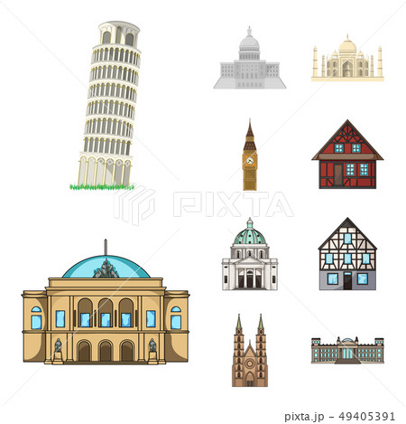 Vector illustration of building and city symbol. Collection of building and business vector icon for 49405391