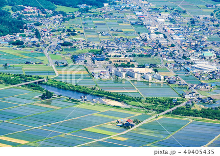 高清水展望台から望む遠野の町並み 49405435